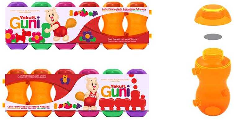 Pack da Embalagem Yakult Guni